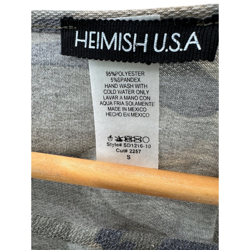 Hemish USA Camo Sleeveless Tank Dress‎ Small Travel Casual Knit Soft Stretch - Picture 4 of 6